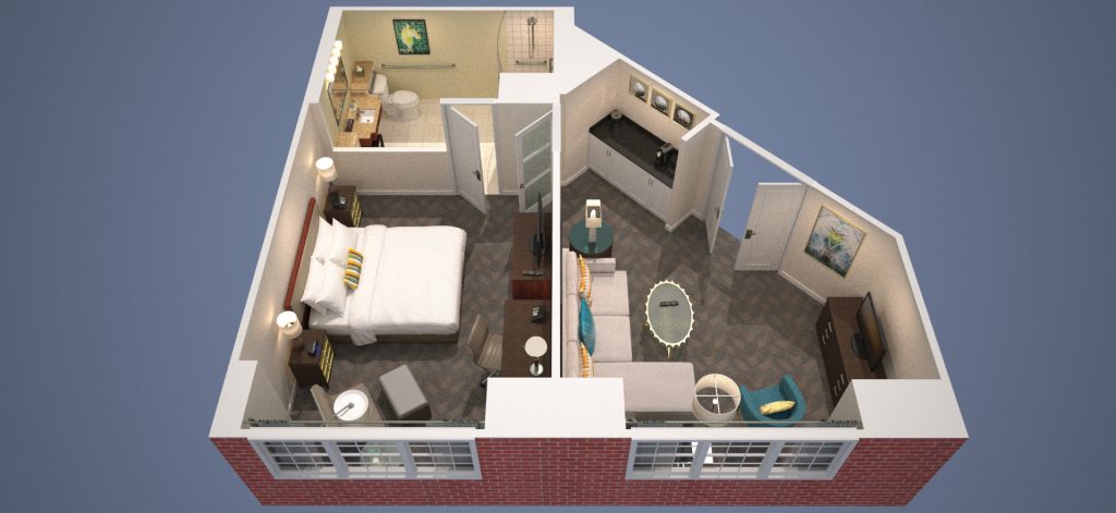 Marriott Wardman Park Center Tower Junior Suite Diagram