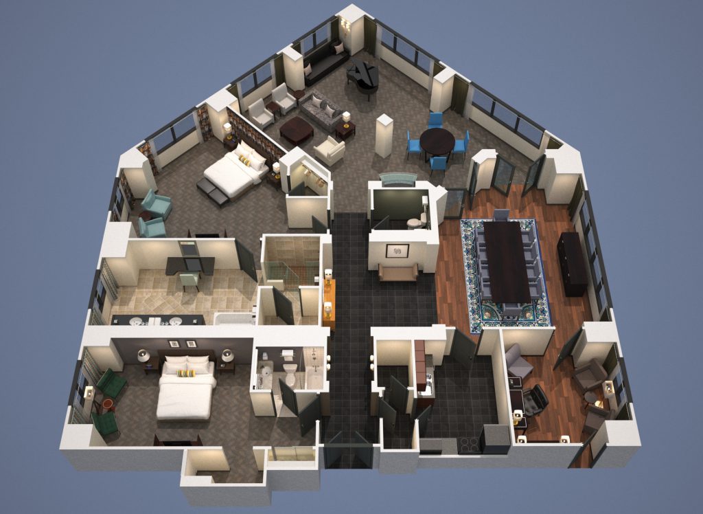 Marriott Wardman Park Center Tower Presidential Suite Diagram