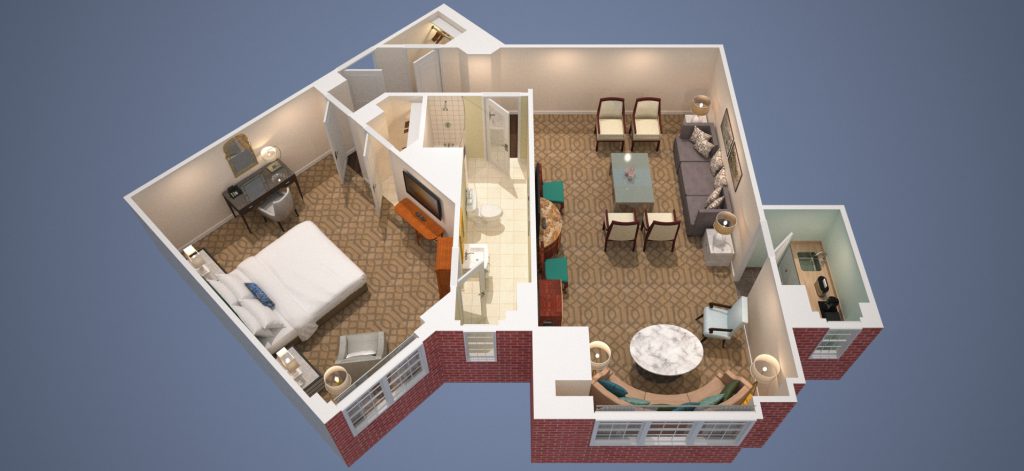 Marriott Wardman Park Wardman Tower 1348 Suite Diagram